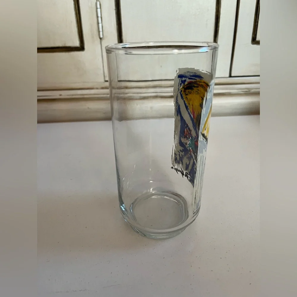 Vintage 10 oz Libbey Glass Children of the Southwest De Grazia 2.5
